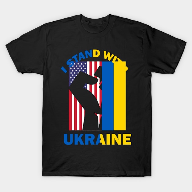 I Stand With Ukraine T-Shirt by BK55